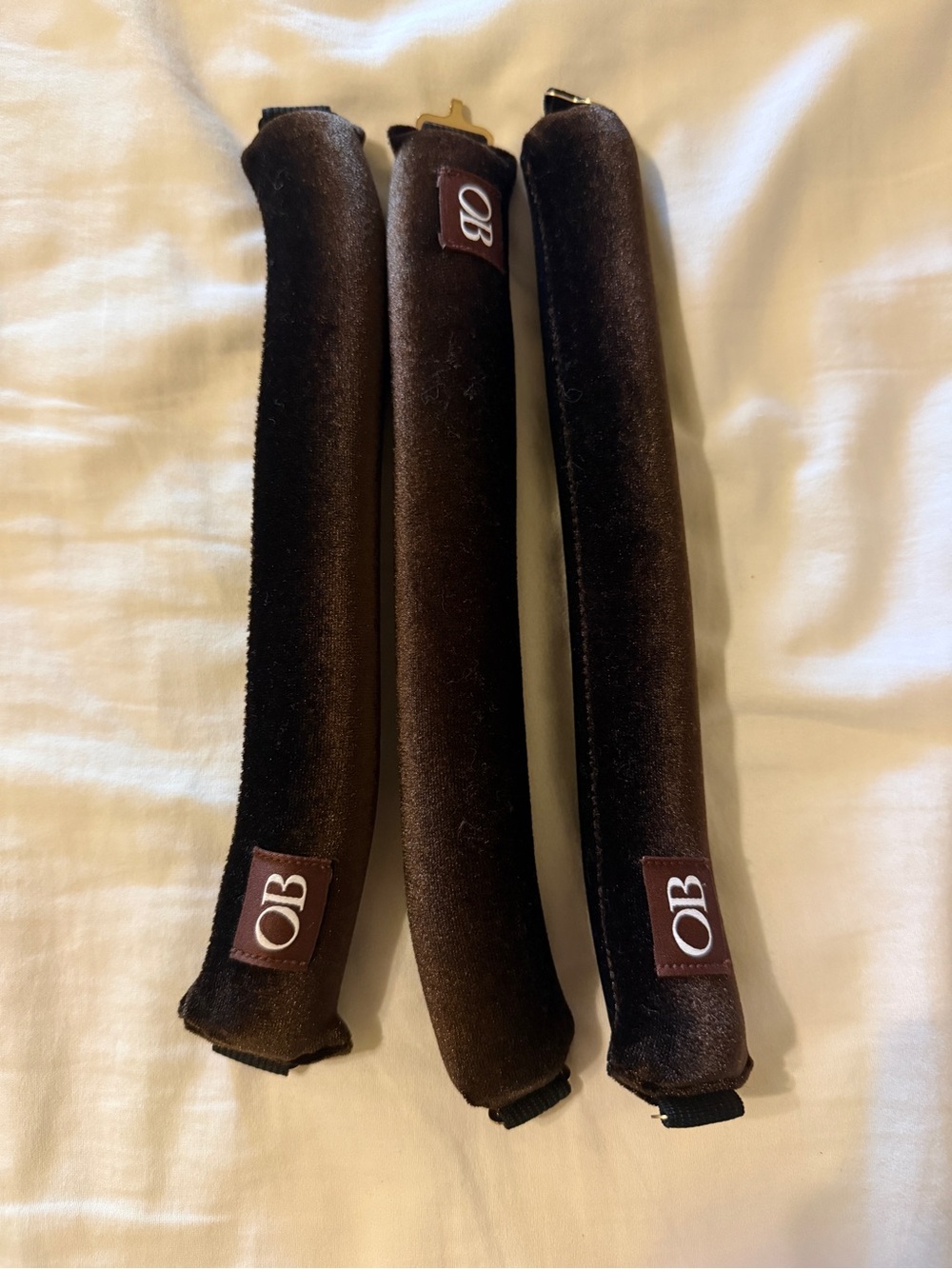 Overnight Blowout Classic 3 Set Brown Velvet Rods